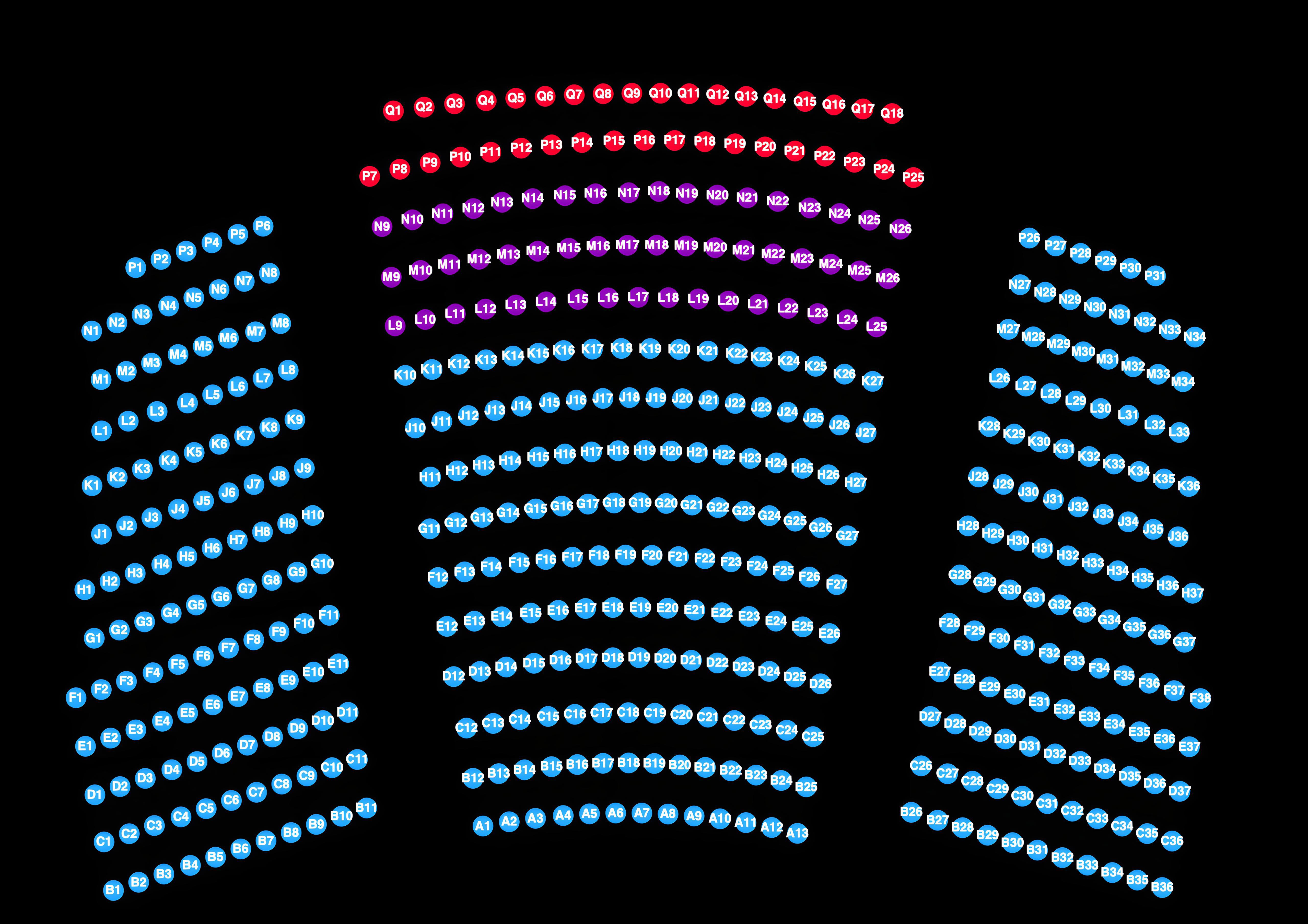 BFI IMAX Numbered Seat Plan